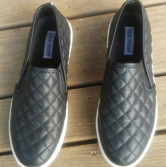 Steve Madden Shoes - Steven Madden Ecentrcq Black Slip-on Loafers(11)